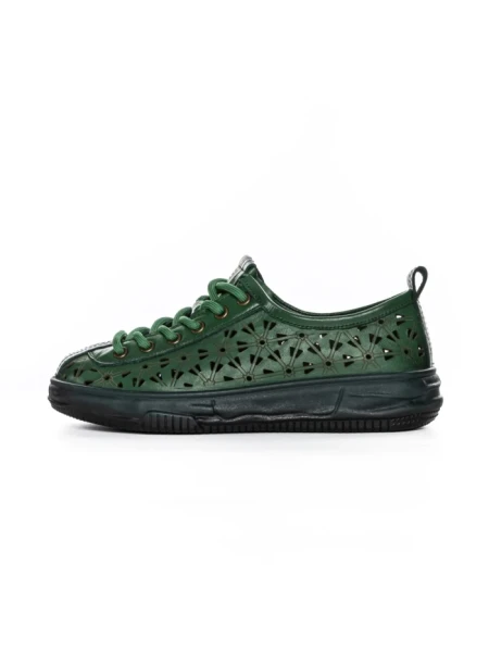 Pantofi Casual Dama din piele naturala 98088 GREEN | FORMAZIONE