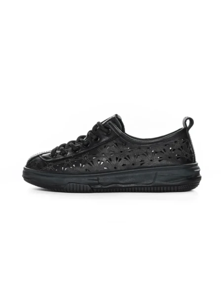 Pantofi Casual Dama din piele naturala 98088 BLACK | FORMAZIONE