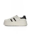 Pantofi Sport Dama din piele naturala P58023 WHITE-BLACK | BERLINER