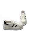 Pantofi Sport Dama din piele naturala P58023 WHITE-BLACK | BERLINER