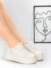Pantofi Sport Dama din piele naturala P58023 WHITE | BERLINER