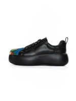 Pantofi Casual Dama din piele naturala 88135 BLACK | FRANCO GERARDO