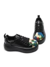 Pantofi Casual Dama din piele naturala 88135 BLACK | FRANCO GERARDO