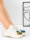 Pantofi Casual Dama din piele naturala 88135 WHITE | FRANCO GERARDO