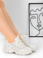 Pantofi Sport Dama din piele naturala 2382-1 WHITE | FRANCO GERARDO