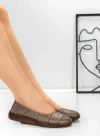 Balerini Dama din piele naturala 2211-2 APRICOT | BERLINER