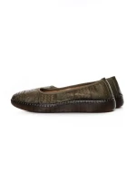 Balerini Dama din piele naturala 2211-2 GREEN | BERLINER