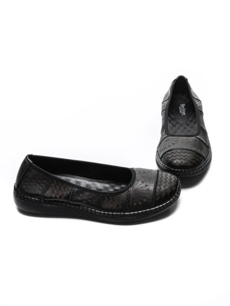 Balerini Dama din piele naturala 2211-2 BLACK | BERLINER