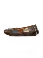 Balerini Dama din piele naturala 2211-1 APRICOT-GREEN | BERLINER