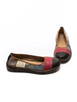 Balerini Dama din piele naturala 2211-1 BLACK-RED | BERLINER