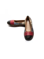 Balerini Dama din piele naturala 2211-1 BLACK-RED | BERLINER