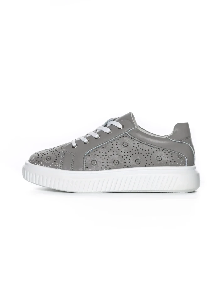 Pantofi Casual Dama din piele naturala KD87983 GREY | BERLINER