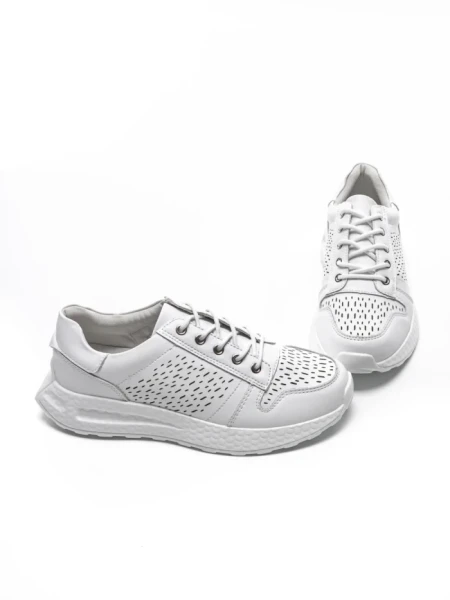 Pantofi Casual Dama din piele naturala K250-1 WHITE | GALLOP