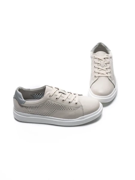 Pantofi Casual Dama din piele naturala KD87981 CREAM | BERLINER