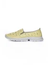 Balerini Dama din piele naturala K242-4 YELLOW | GALLOP