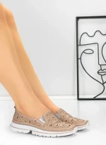Balerini Dama din piele naturala K242-4 PINK | GALLOP
