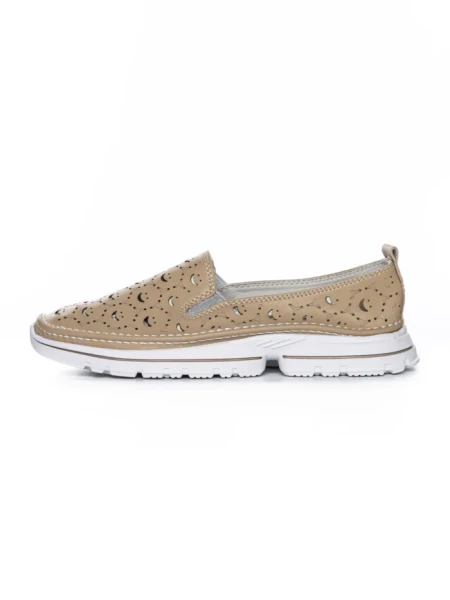 Balerini Dama din piele naturala K242-4 APRICOT | GALLOP