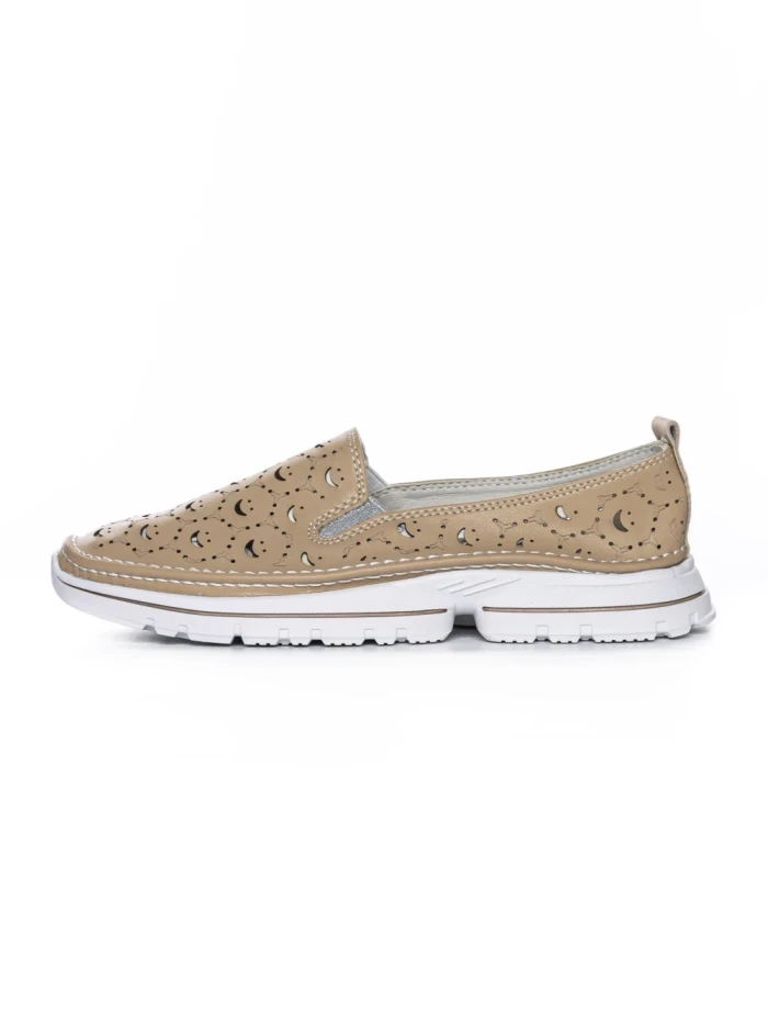 Balerini Dama din piele naturala K242-4 APRICOT | GALLOP