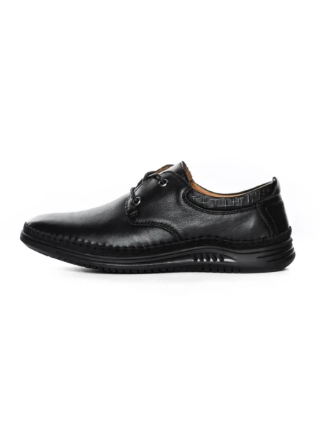 Pantofi Casual Barbati din piele naturala 23535 BLACK | MELS