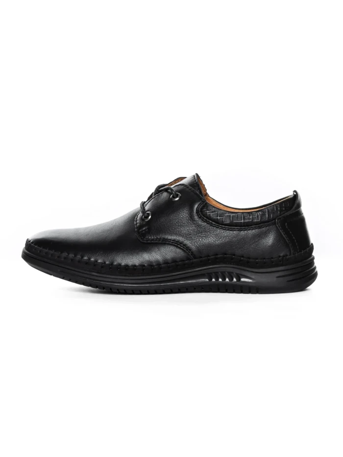 Pantofi Casual Barbati din piele naturala 23535 BLACK | MELS