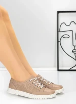 Pantofi Casual Dama din piele naturala K251-1 PINK | GALLOP