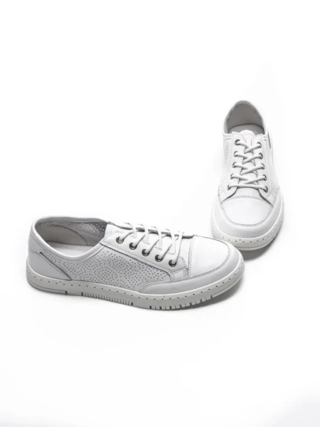 Pantofi Casual Dama din piele naturala K251-1 WHITE | GALLOP