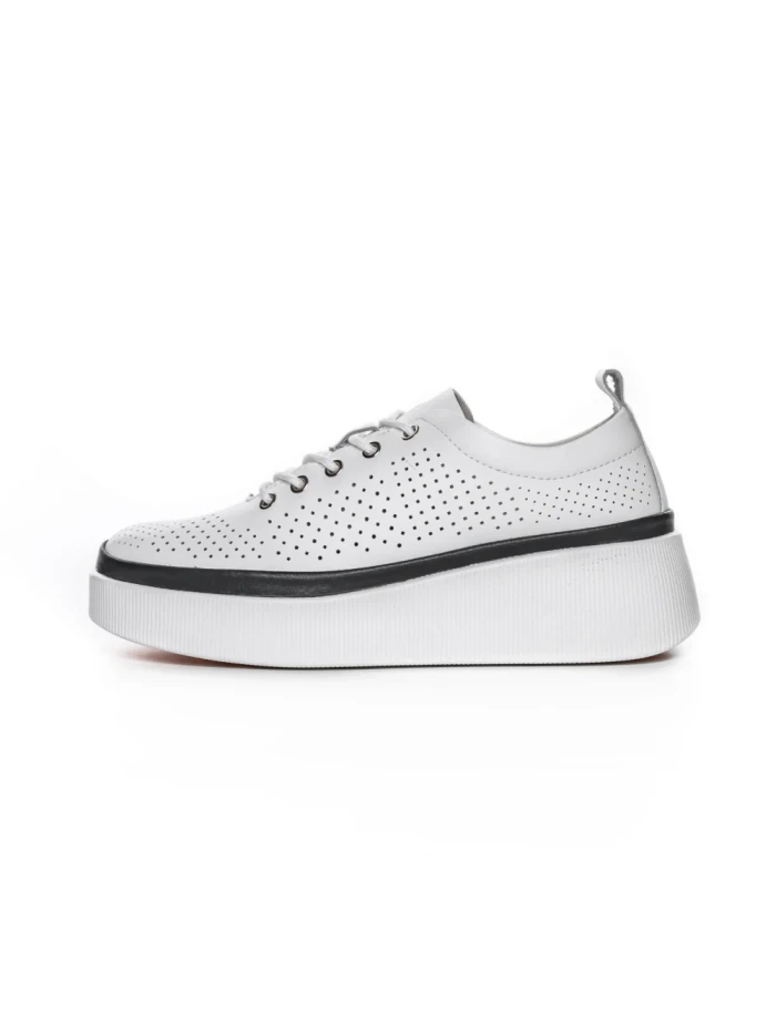 Pantofi Casual Dama din piele naturala K244-1 WHITE | GALLOP