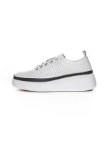Pantofi Casual Dama din piele naturala K244-1 WHITE | GALLOP