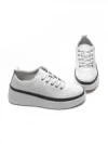 Pantofi Casual Dama din piele naturala K244-1 WHITE | GALLOP