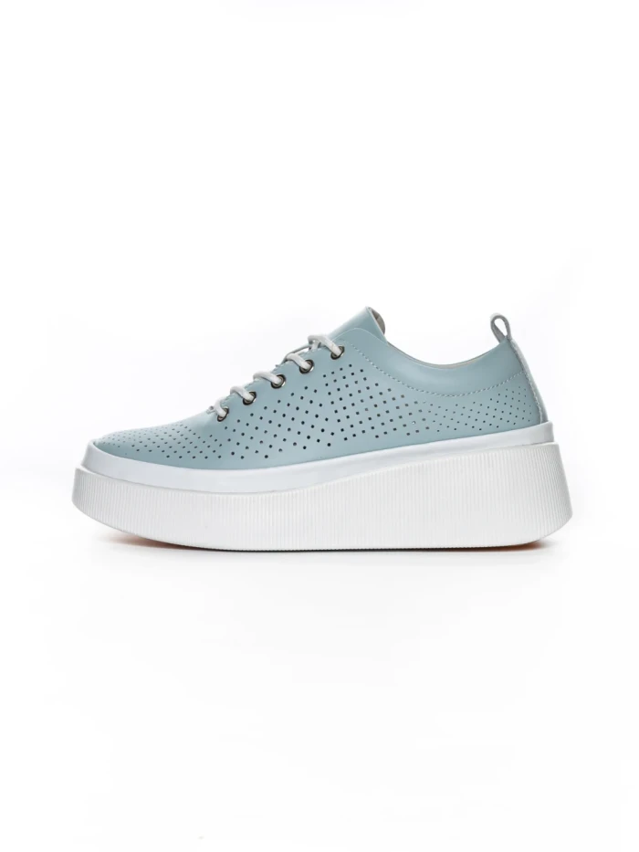 Pantofi Casual Dama din piele naturala K244-1 LIGHT BLUE | GALLOP