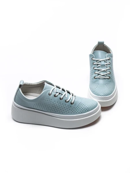 Pantofi Casual Dama din piele naturala K244-1 LIGHT BLUE | GALLOP