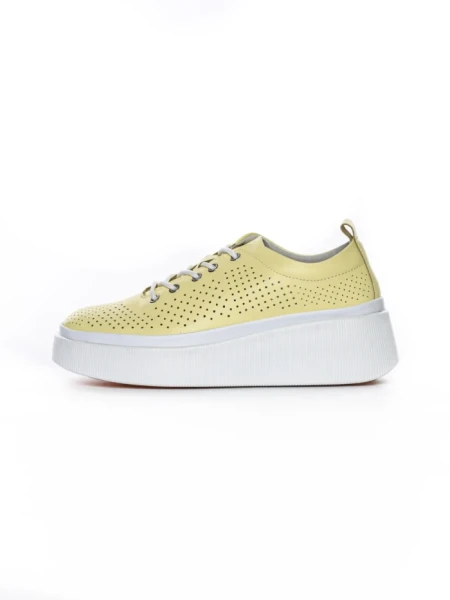Pantofi Casual Dama din piele naturala K244-1 YELLOW | GALLOP