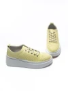 Pantofi Casual Dama din piele naturala K244-1 YELLOW | GALLOP