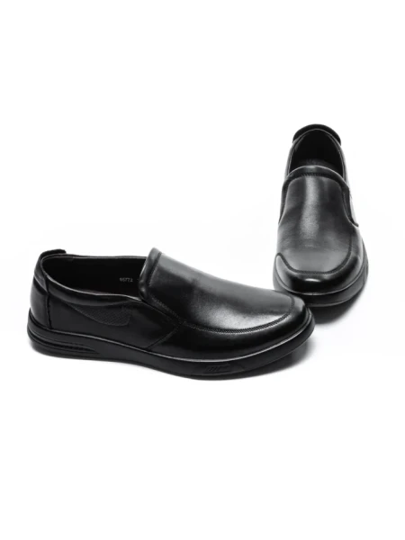 Mocasini Barbati din piele naturala 65772 BLACK | MELS