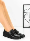 Pantofi Casual Dama din piele naturala 1753Q12 BLACK | STEPHANO