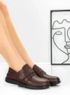 Pantofi Casual Dama din piele naturala 3207Q08 WINE | BERLINER
