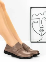 Pantofi Casual Dama din piele naturala 3207Q08 CAMEL | BERLINER