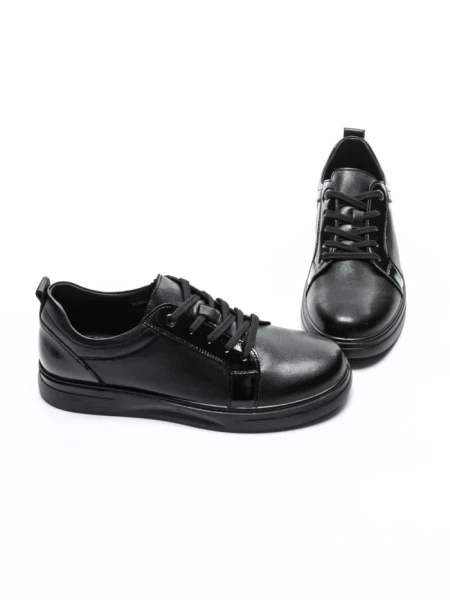 Pantofi Casual Dama din piele naturala 3113Q02 BLACK | STEPHANO