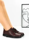 Pantofi Casual Dama din piele naturala 3113Q02 WINE | STEPHANO