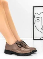 Pantofi Casual Dama din piele naturala 3218Q05 CAMEL | BERLINER