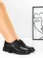 Pantofi Casual Dama din piele naturala 3218Q05 BLACK | BERLINER