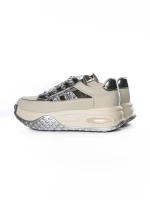 Pantofi Casual Dama din piele naturala KM9813 Argintiu... » Pantoful.Ro