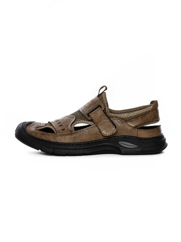 Sandale Barbati din piele naturala 2311 KHAKI | MELS
