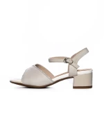 Sandale Dama din piele naturala 22068 CREAM | FORMAZIONE