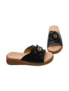 Papuci Dama din piele naturala 26638 BLACK | FORMAZIONE