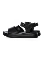Sandale Dama din piele naturala 28-50 BLACK | FORMAZIONE