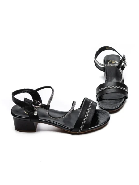 Sandale Dama din piele naturala 22069 BLACK | FORMAZIONE