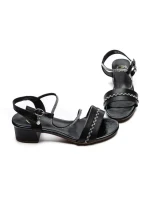 Sandale Dama din piele naturala 22069 BLACK | FORMAZIONE