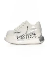Pantofi Sport Dama din piele naturala 719-3 SILVER | PANTOFUL