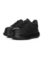 Pantofi Sport Dama din piele naturala 719-1 BLACK | PANTOFUL